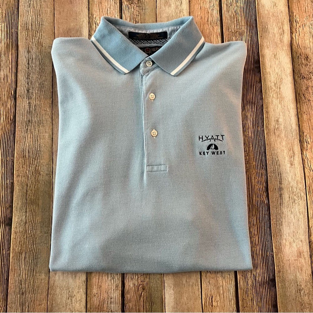 Vintage Tommy Hilfiger Hyatt Key West short sleeve polo shirt | size medium